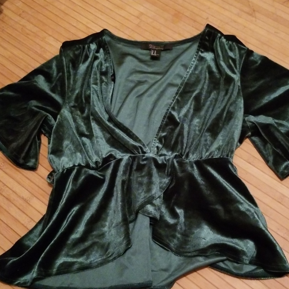 Velvet crop top